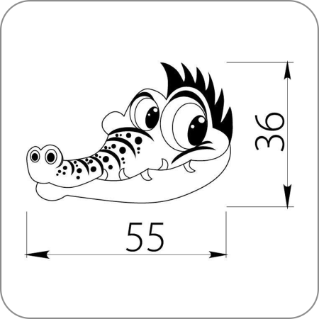 крокодил схема