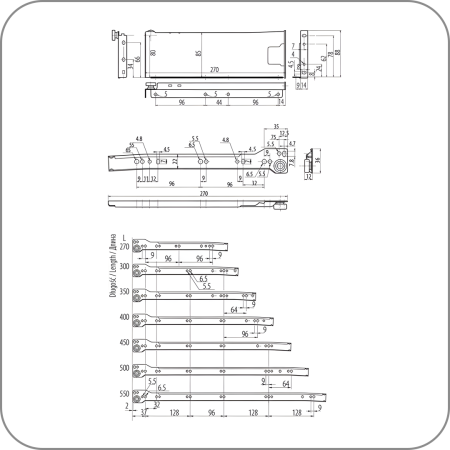 Метабокс на роликовых направляющих, GTV