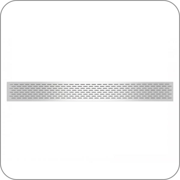 Вентиляционная решетка GTV, алюминиевая, удлиненная (Алюминий, 70*750, арт. VG-70750-05)