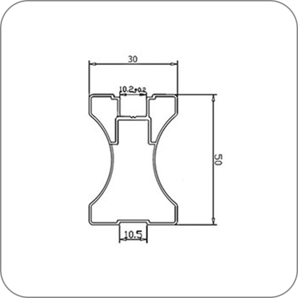 Ручка-профиль, KR300, Трюфель браш, Premium, 5500
