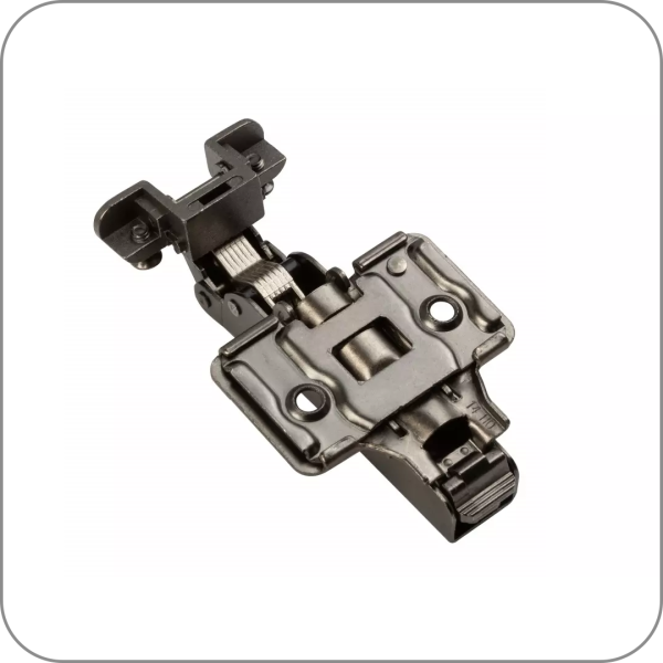 Петля GTV, SILENTO PRO, полунакладная для узких алюм. рамок, беспружинная, 3D, саморез, черный