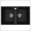 Мойка двухсекционная Practik PR-M 770 (004 - Черный оникс арт. PR-M 770-004 код 31-1094)