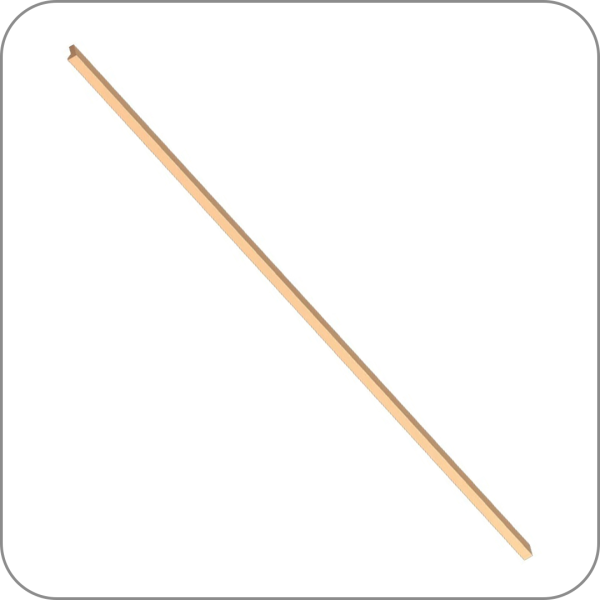 Ручка накладная увеличенной длины Модерн 1 Асимметрия-L (Модель 1, Золото матовое, 1000 Асимметрия арт. Q-0544 код 15-0939)
