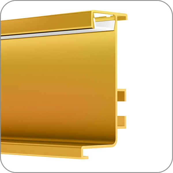 Профиль Eco4 LED GOLA L-образный (Золото 3м (Без диффузора) АО97.77, артикул Q-7293 (3м))