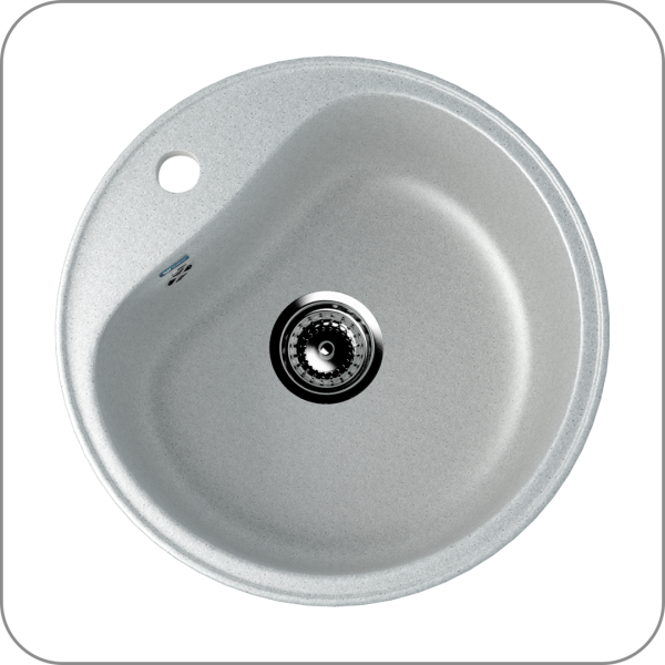 Мойка круглая, мин. база 500 мм, U-100 (310 - Серый арт. U-100-310 код 31-0006)
