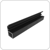 Алюминиевый профиль рамочный F1-31 РУЧКА (Черный мат. РУЧКА АО26.84 арт. F1-31 Ручка код )