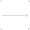 Ручка мебельная GROOVE (Белый матовый, 160 арт. UA-GROOVE-160-10M код )