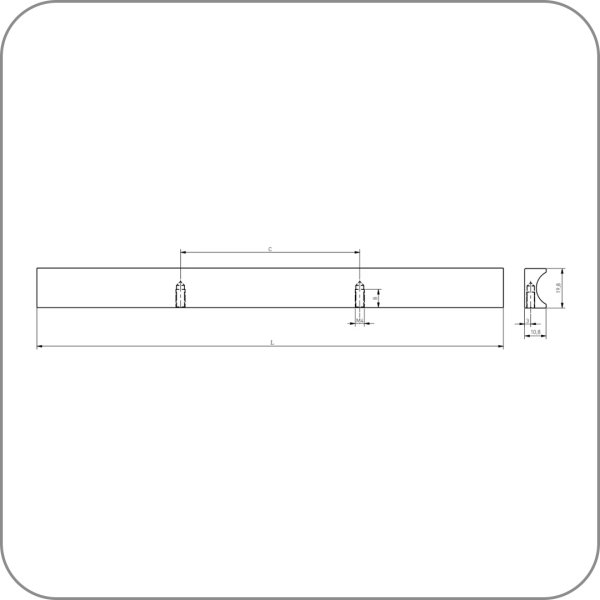 Ручка мебельная GROOVE (Белый матовый, 160 арт. UA-GROOVE-160-10M код )
