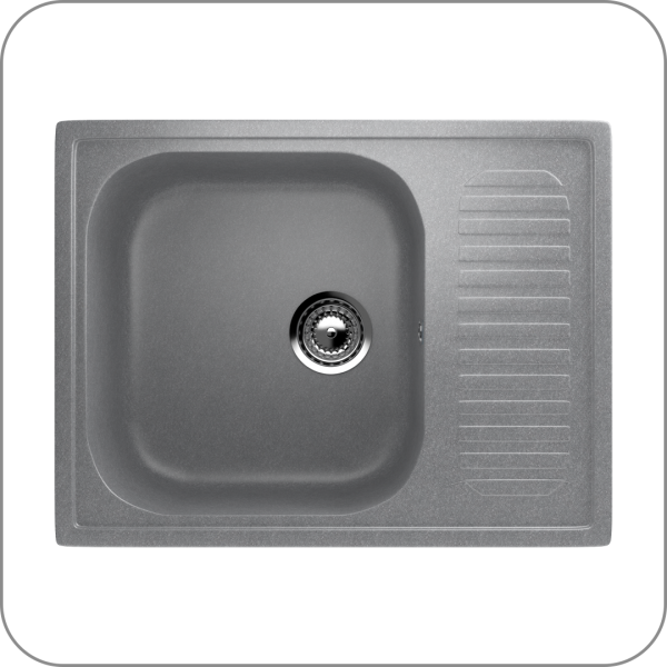 Мойка односекционная, мин. база 450 мм, U-202 (342 - Графитовый арт. U-202-342 код 31-0145)