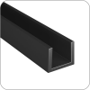 Торцевая планка 4 мм (Черный матовый, 600 арт. Q-3510 код 9-0003)