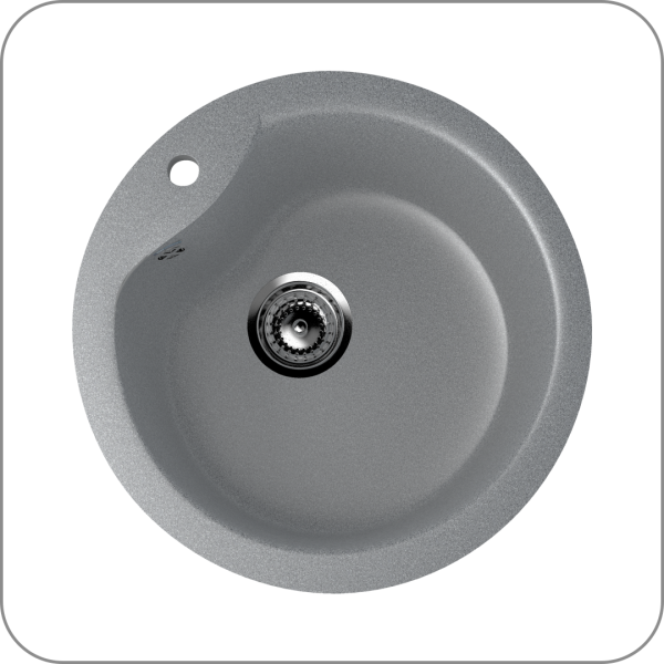 Мойка круглая, мин. база 450 мм, U-102 (309 - Темно-серый арт. U-102-309 код 31-0026)