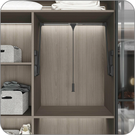 Пантограф для одежды STARAX (Антрацит, 12 кг, 600-850 арт. S-6011-A код )