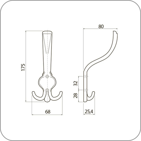 Крючок ORVIETO