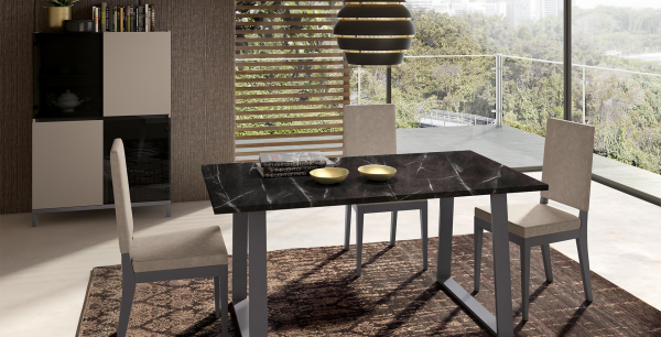 Компакт-плита C720 4200х1320х12 Мрамор анкара/ Черная сердцевина